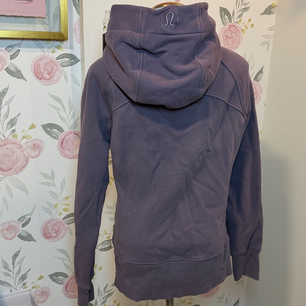 Lululemon Scuba Fleece Cotton Jacket Dusty Lavender - Picture 4 of 4